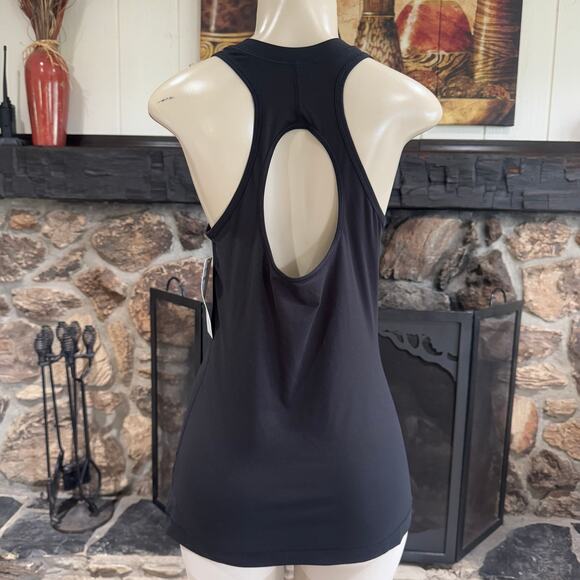 Athleta Nitro Tank Black BECAUSE I CAN Simone Biles Top Active Gymnastic Medium - Picture 3 of 7